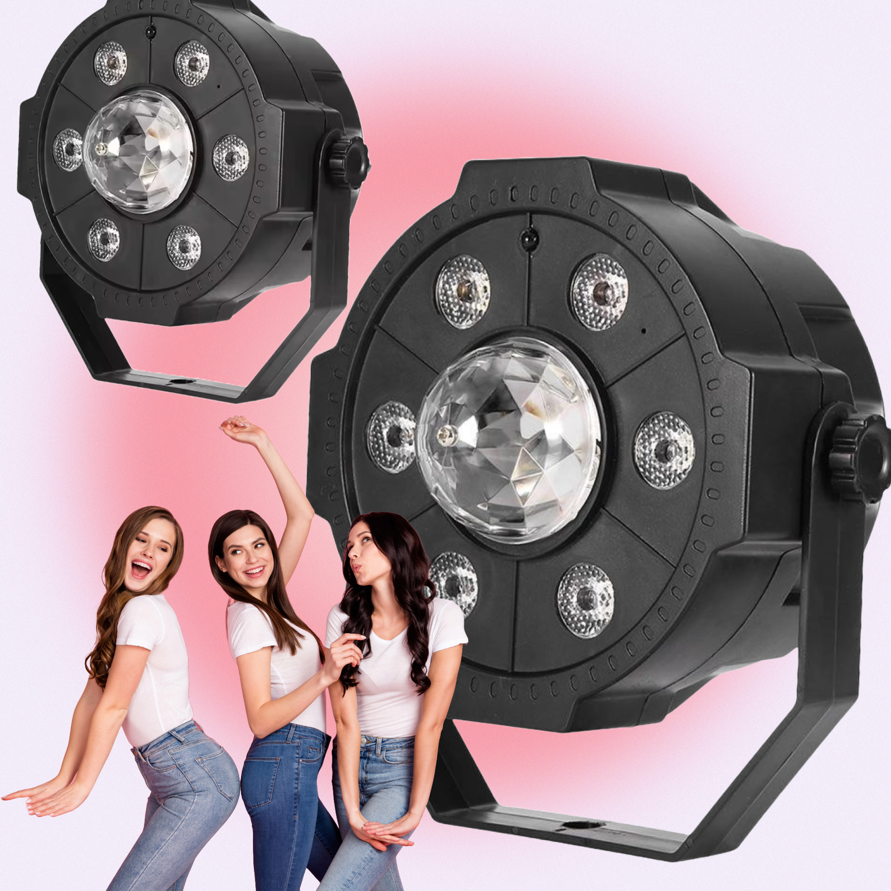 LUZ LED REFLECTOR RGBW PAR LED LUZ DISCO FIESTA RONDON - 4