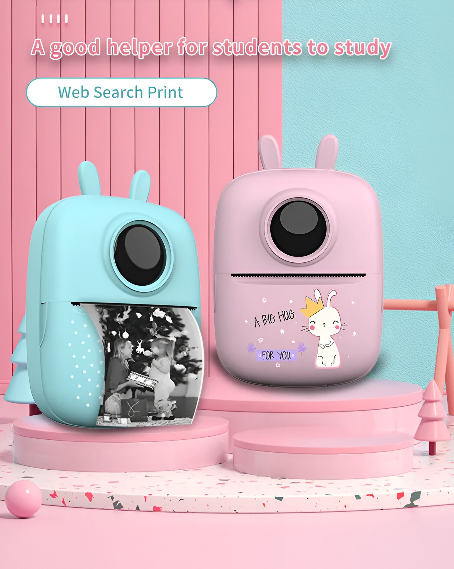 MINI IMPRESORA BOLSILLO INSTANTANEA SIN TINTA IMPRIME RONDON - 2