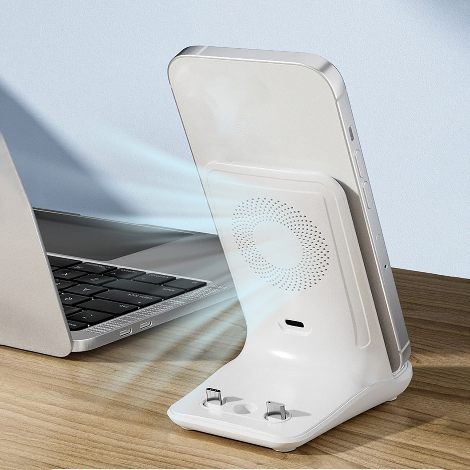 CARGADOR INALÁMBRICO CELULAR SOPORTE CARGA MAGNETICA RONDON - 8