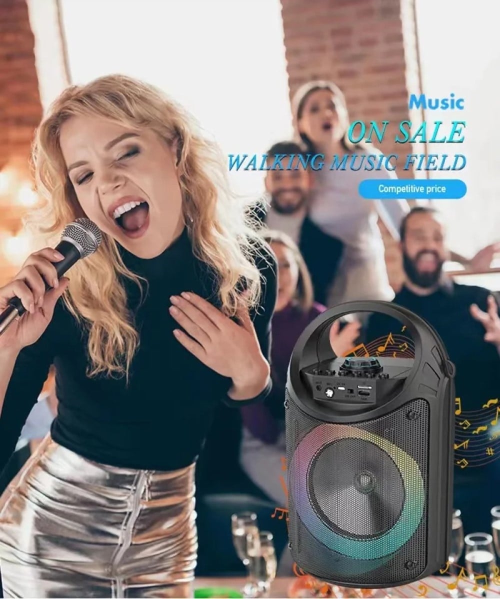 PARLANTE PORTATIL BLUETOOTH INALÁMBRICO KARAOKE RONDON - 3