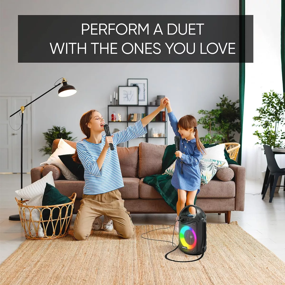 PARLANTE PORTATIL BLUETOOTH INALÁMBRICO KARAOKE RONDON - 6