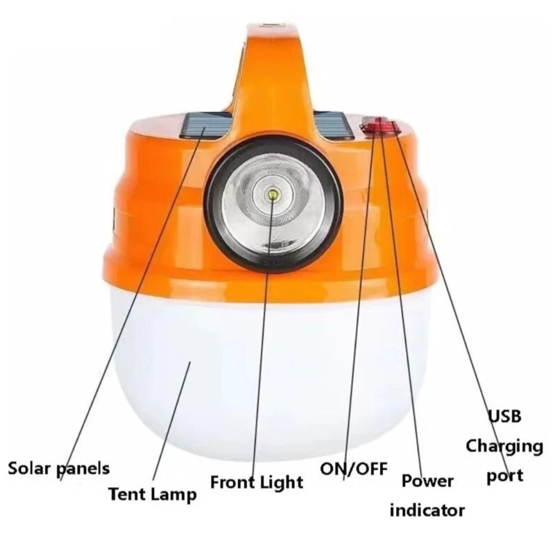 LUZ PORTÁTIL SOLAR DE MODA PARA ACAMPAR AL AIRE LIBRE RONDON - 3