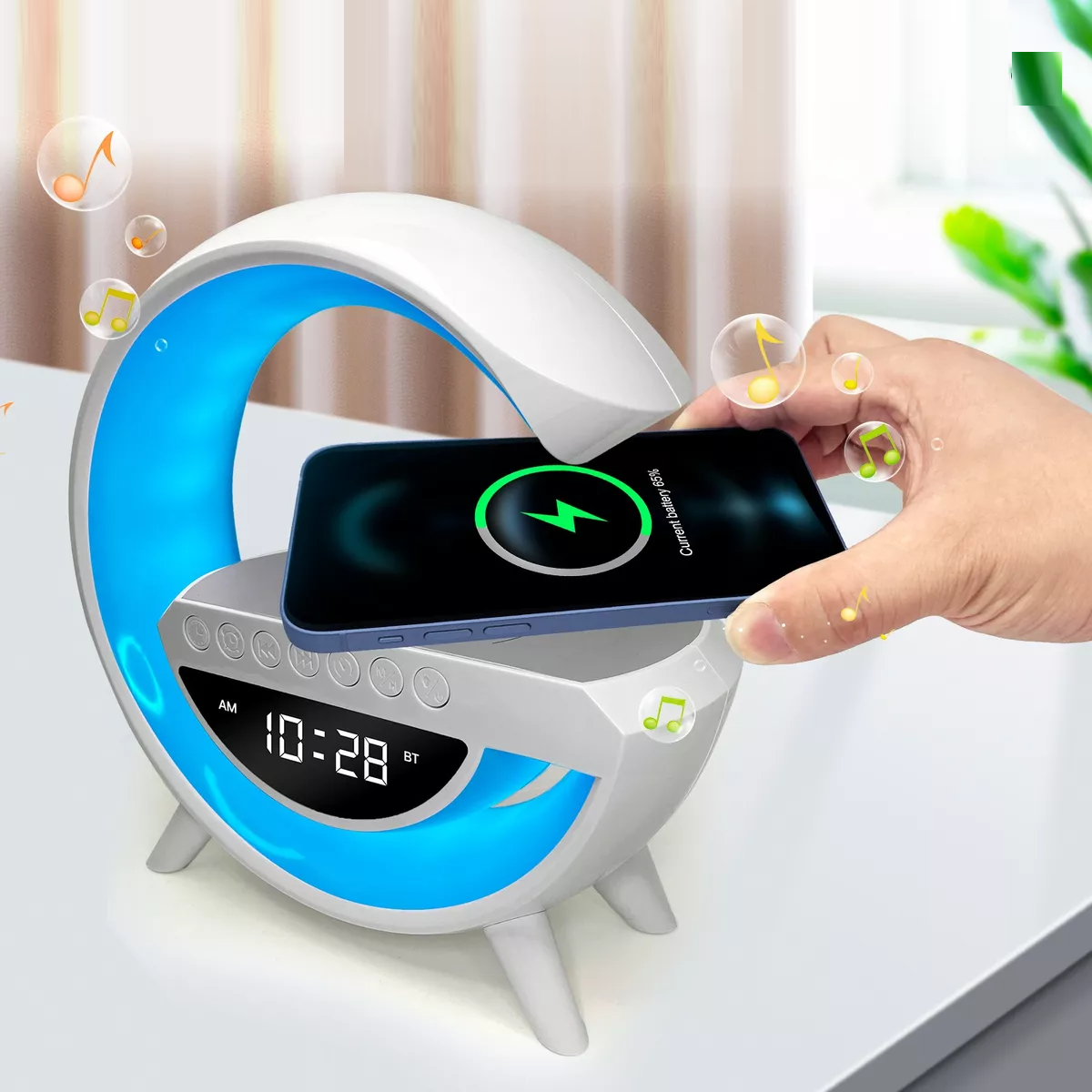 PARLANTE PORTATIL BLUETOOTH RELOJES DESPERTADORES RONDON - 2