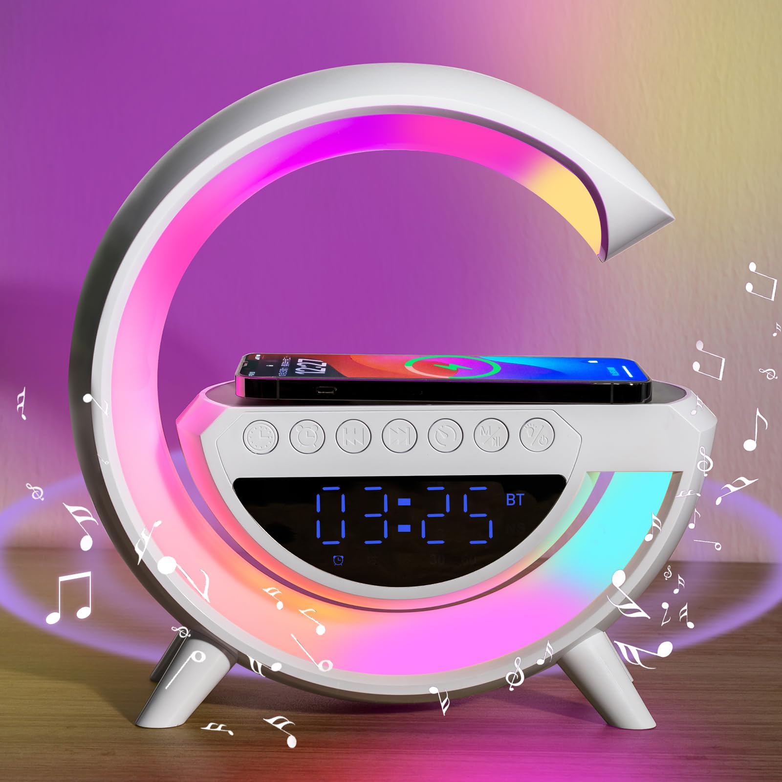 PARLANTE PORTATIL BLUETOOTH RELOJES DESPERTADORES RONDON - 7