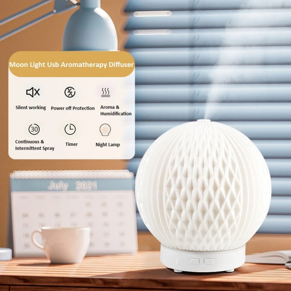 HUMIDIFICADOR DIFUSOR ESENCIAL AROMA LUZ HOGAR RONDON - 2