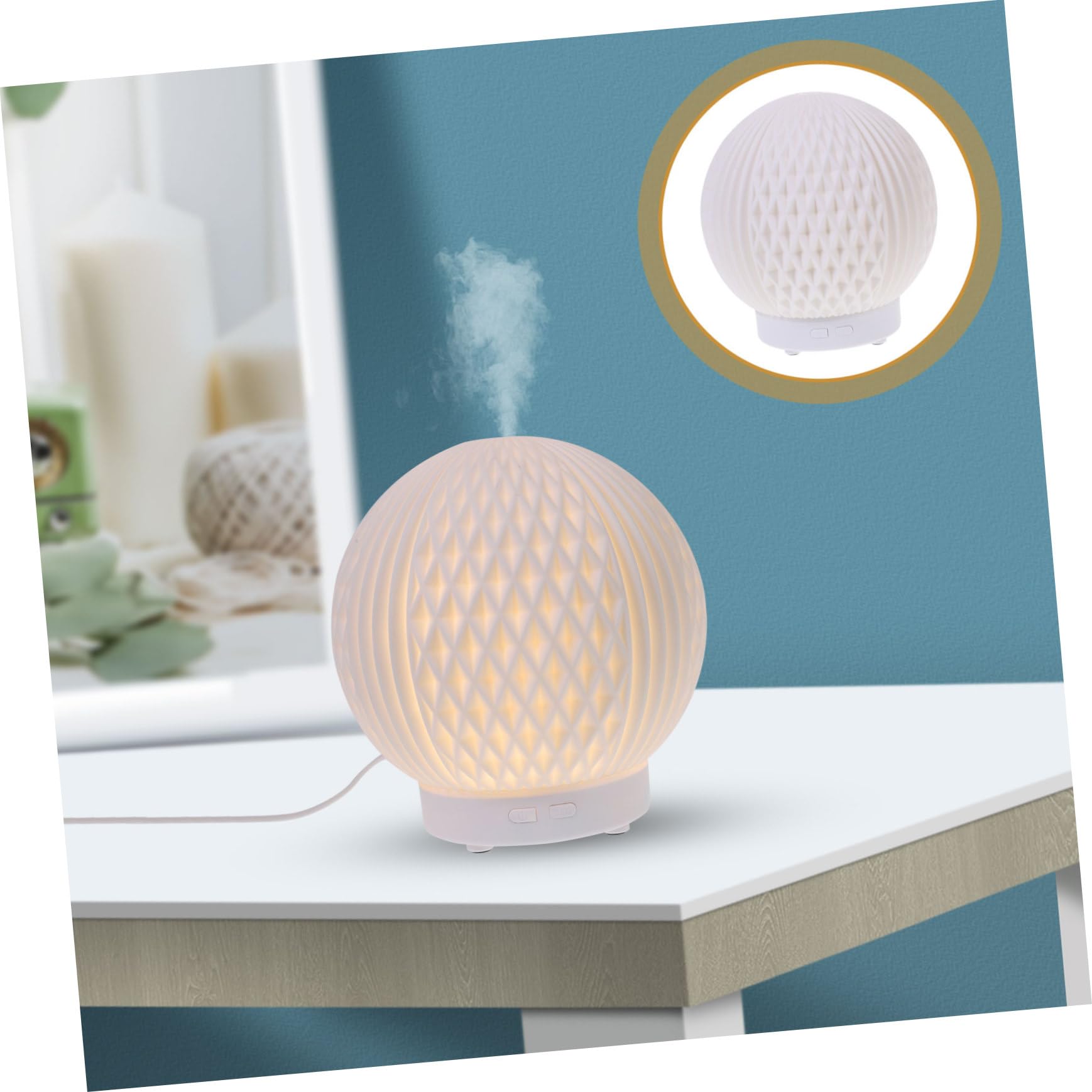HUMIDIFICADOR DIFUSOR ESENCIAL AROMA LUZ HOGAR RONDON - 7