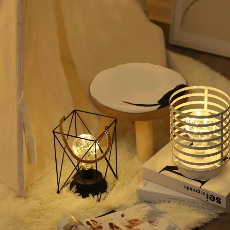 LAMPARA ESCRITORIO MESA SALA ESTAR DORMITORIO LUZ RONDON - 2