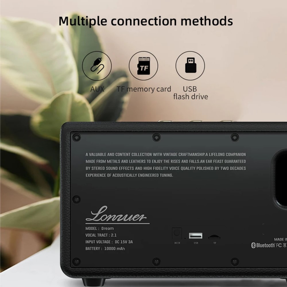 PARLANTE PORTATIL BLUETOOTH AMPLIFICADOR SONIDO AUDIO RONDON - 8