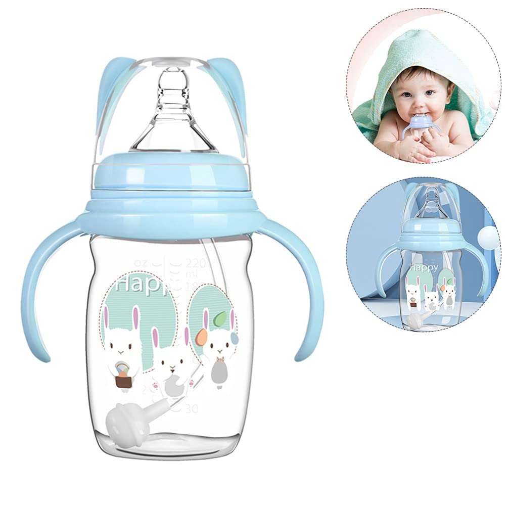 MAMADERA BIBERÓN LECHE BEBÉS AGUA DOBLE ASA CALIDAD RONDON - 2