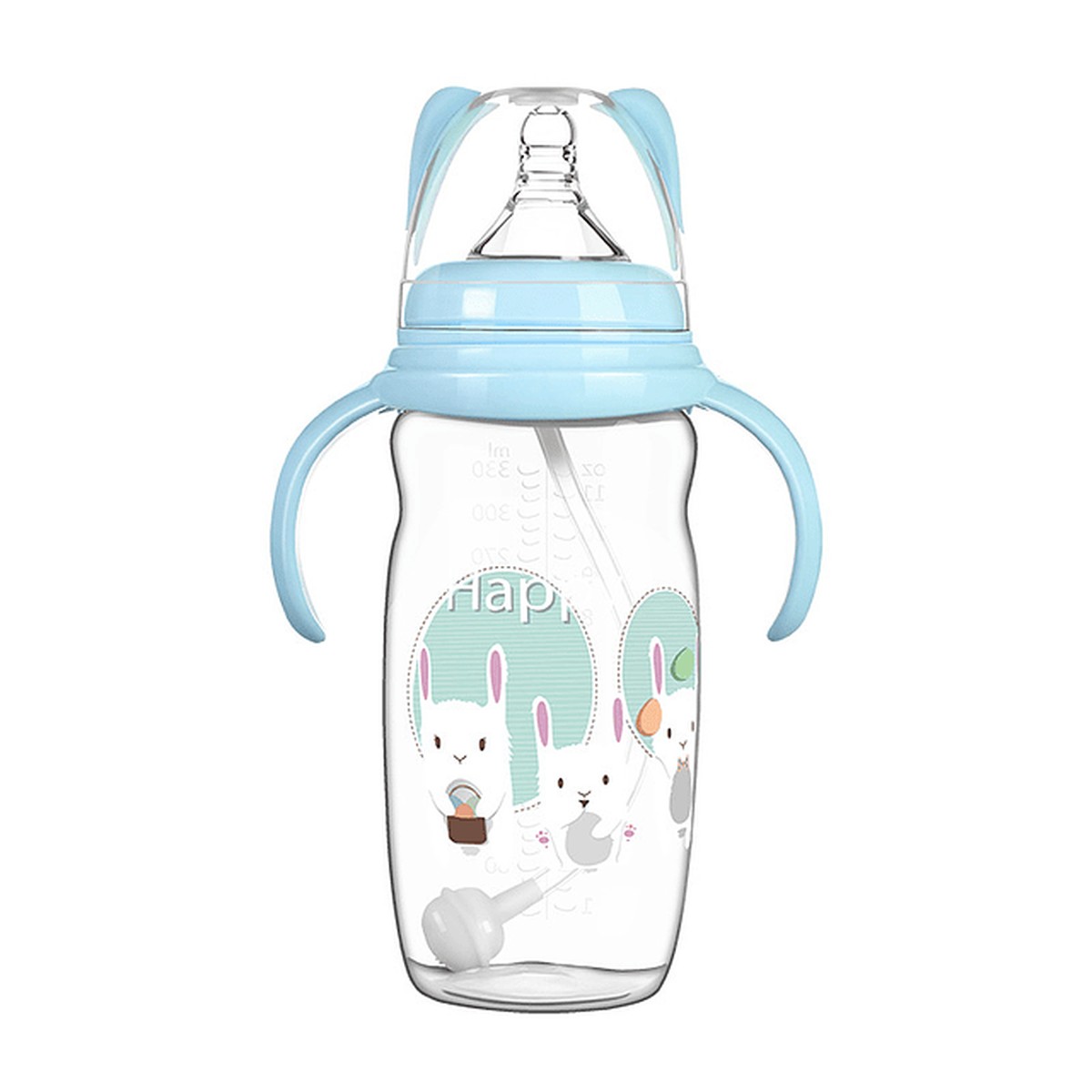 MAMADERA BIBERÓN LECHE BEBÉS AGUA DOBLE ASA CALIDAD RONDON - 4