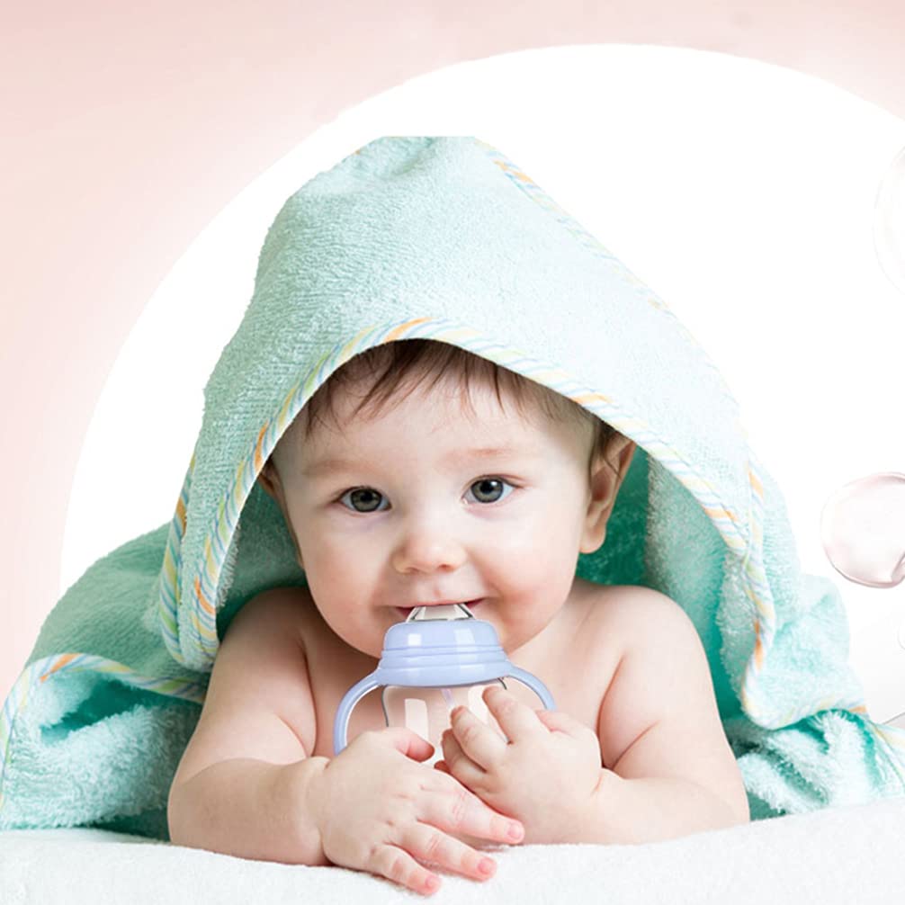 MAMADERA BIBERÓN LECHE BEBÉS AGUA DOBLE ASA CALIDAD RONDON - 7