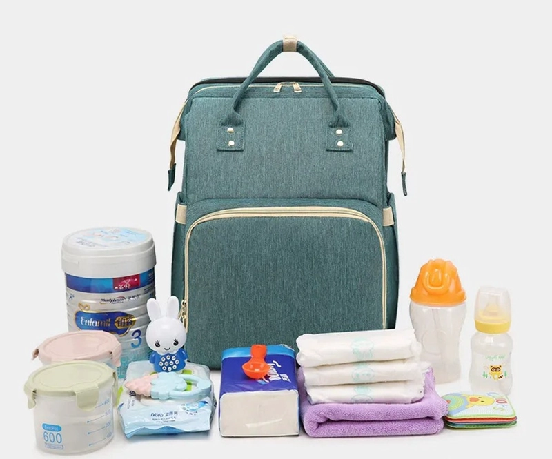 PAÑALERA BEBÉ TIPO CUNA PORTATIL FACIL LLEVAR MOCHILA RONDON - 3