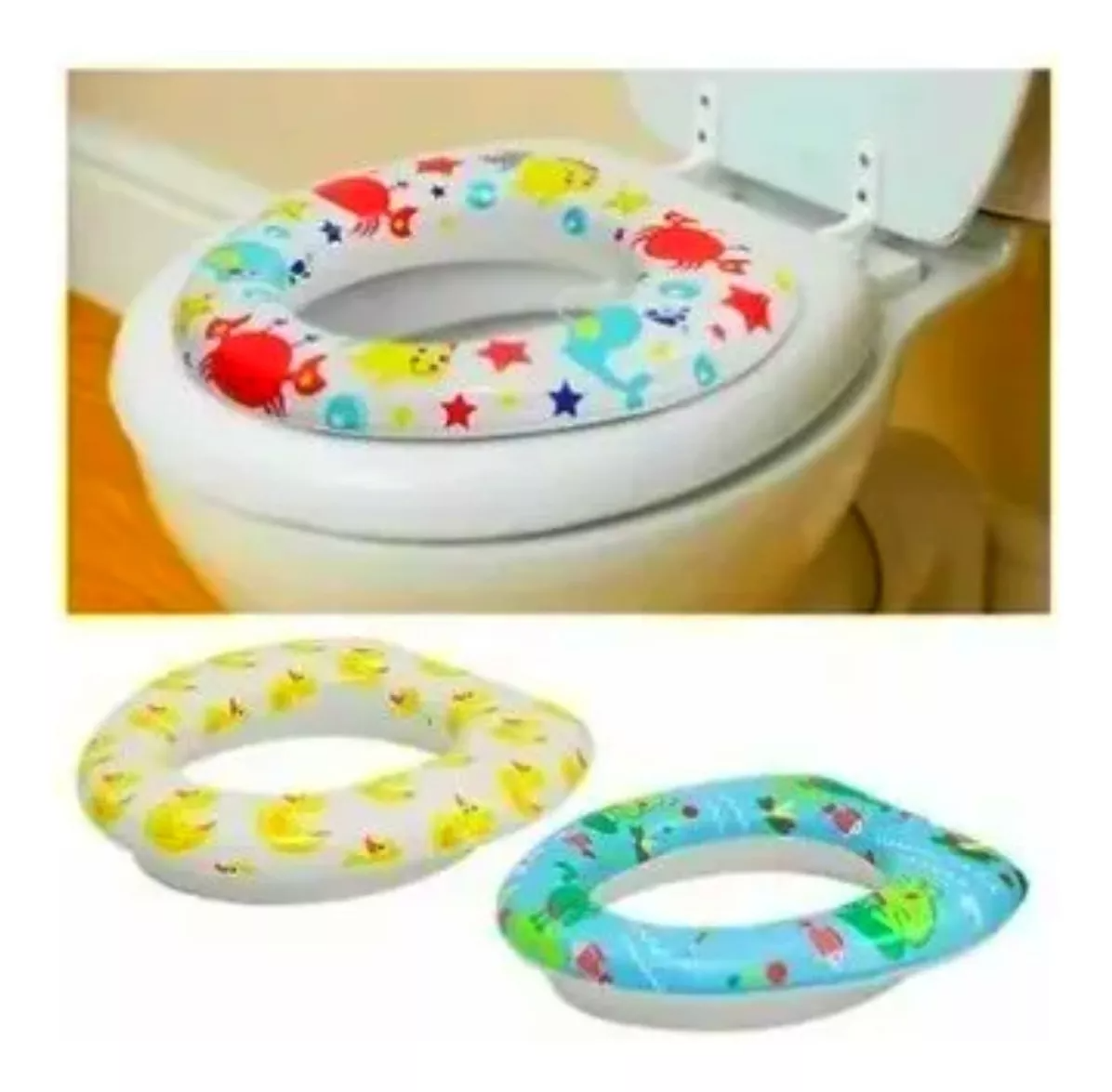 ADAPTADOR ASIENTO INODORO BEBE ACOLCHADO SUAVE RONDON - 6