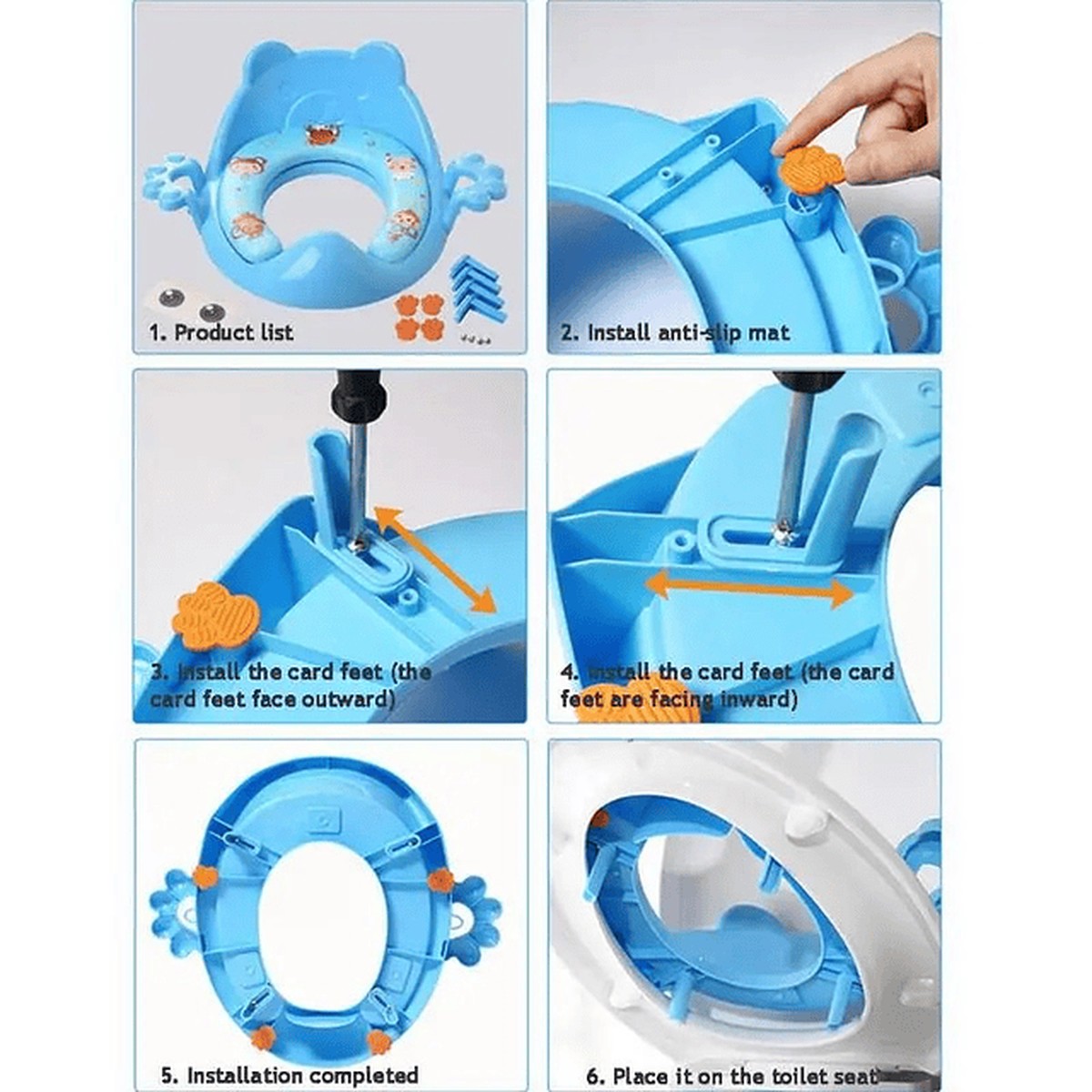 ADAPTADOR ASIENTO ENTRENAMIENTO BEBE SUAVE BAÑO RONDON - 9
