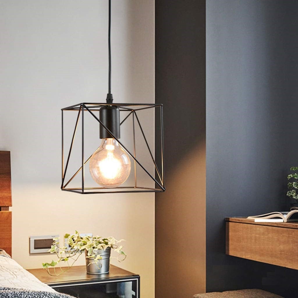 LÁMPARA COLGANTE LUCES LED COLGANTE CUADRADO MODERNA JER - 1