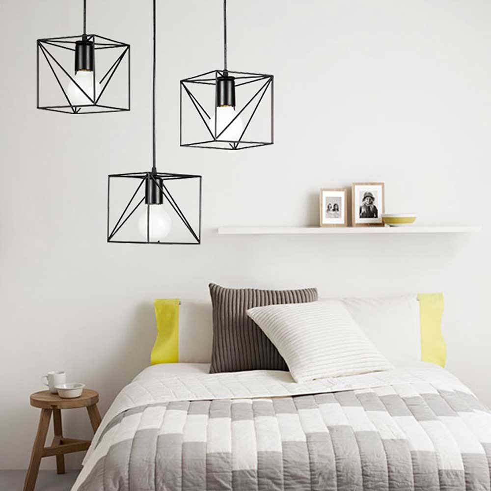 LÁMPARA COLGANTE LUCES LED COLGANTE CUADRADO MODERNA JER - 3
