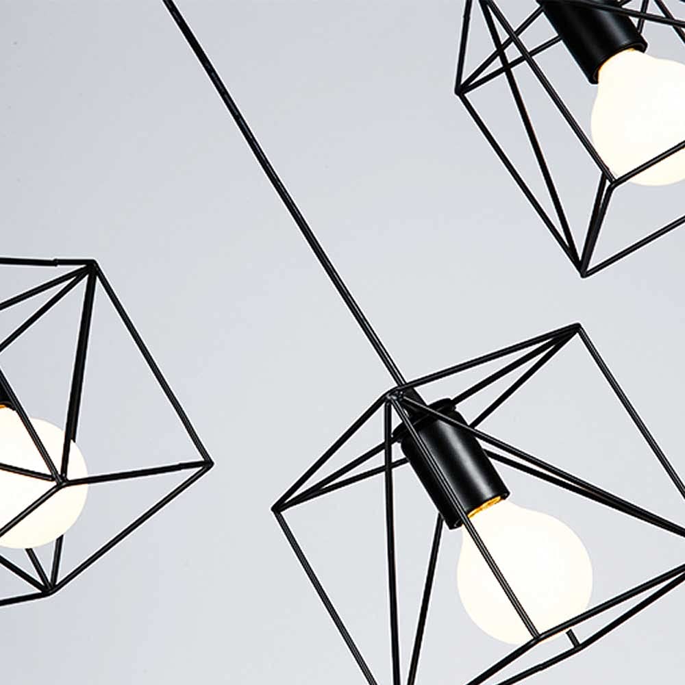 LÁMPARA COLGANTE LUCES LED COLGANTE CUADRADO MODERNA JER - 5