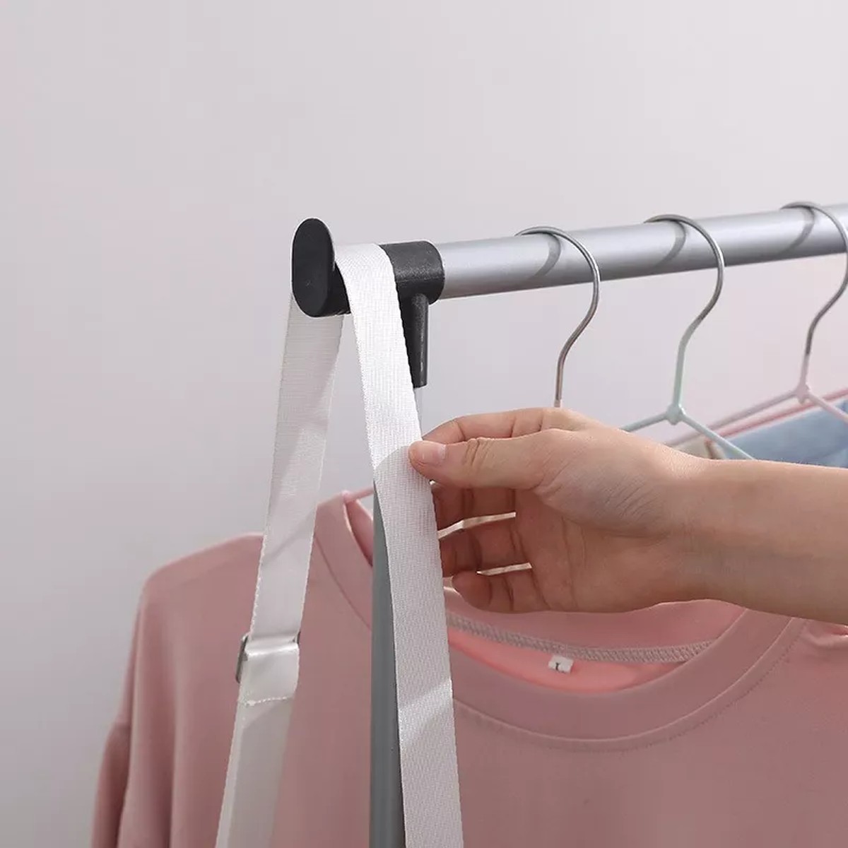 PERCHERO ROPA ORGANIZADOR MULTIFUNCIONAL RUEDAS DOBLE JER - 9
