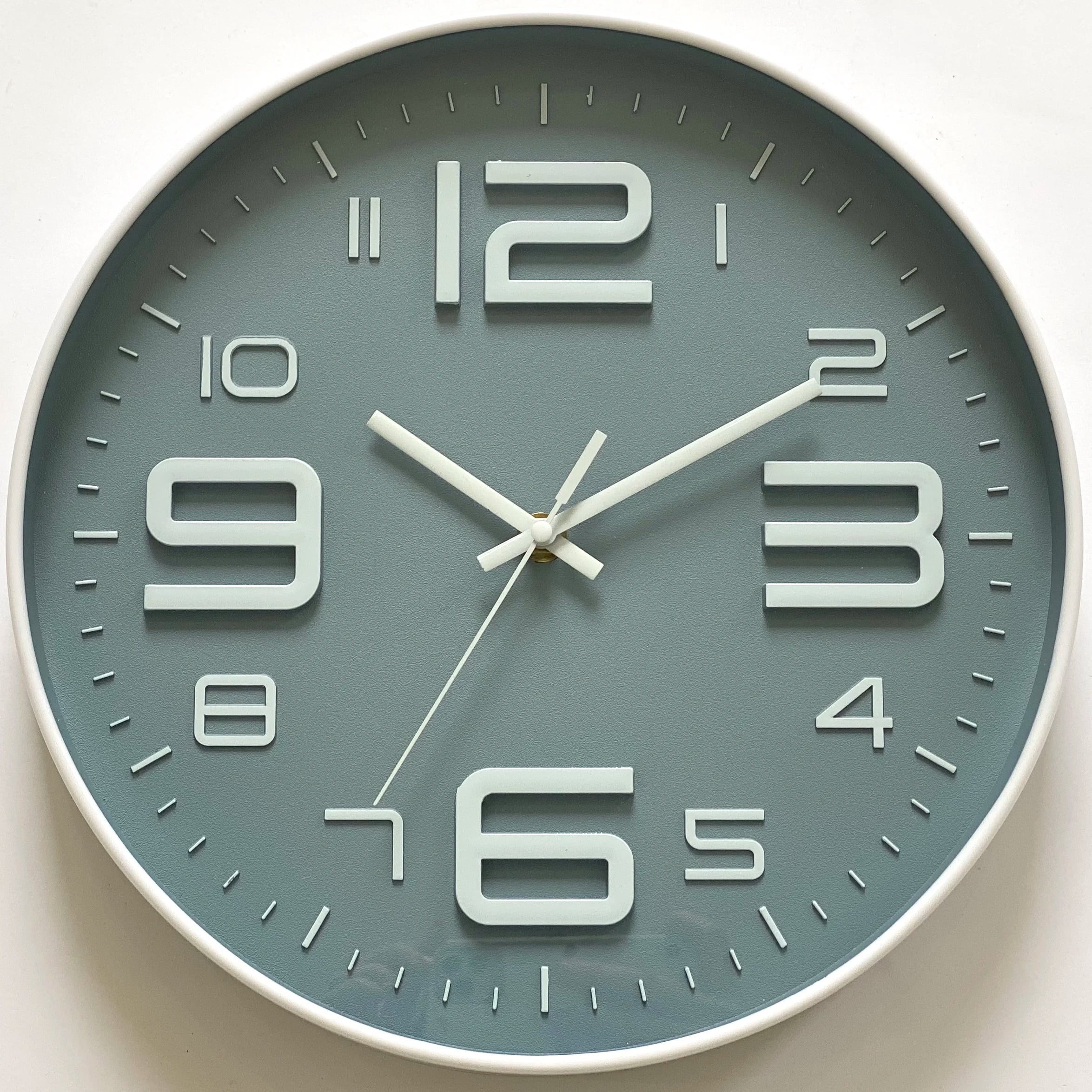 RELOJ PARED HOGAR SILENCIOSO DECORACION MODERNO SALA JER - 1