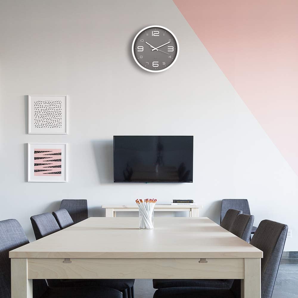 RELOJ PARED HOGAR SILENCIOSO DECORACION MODERNO SALA JER - 8