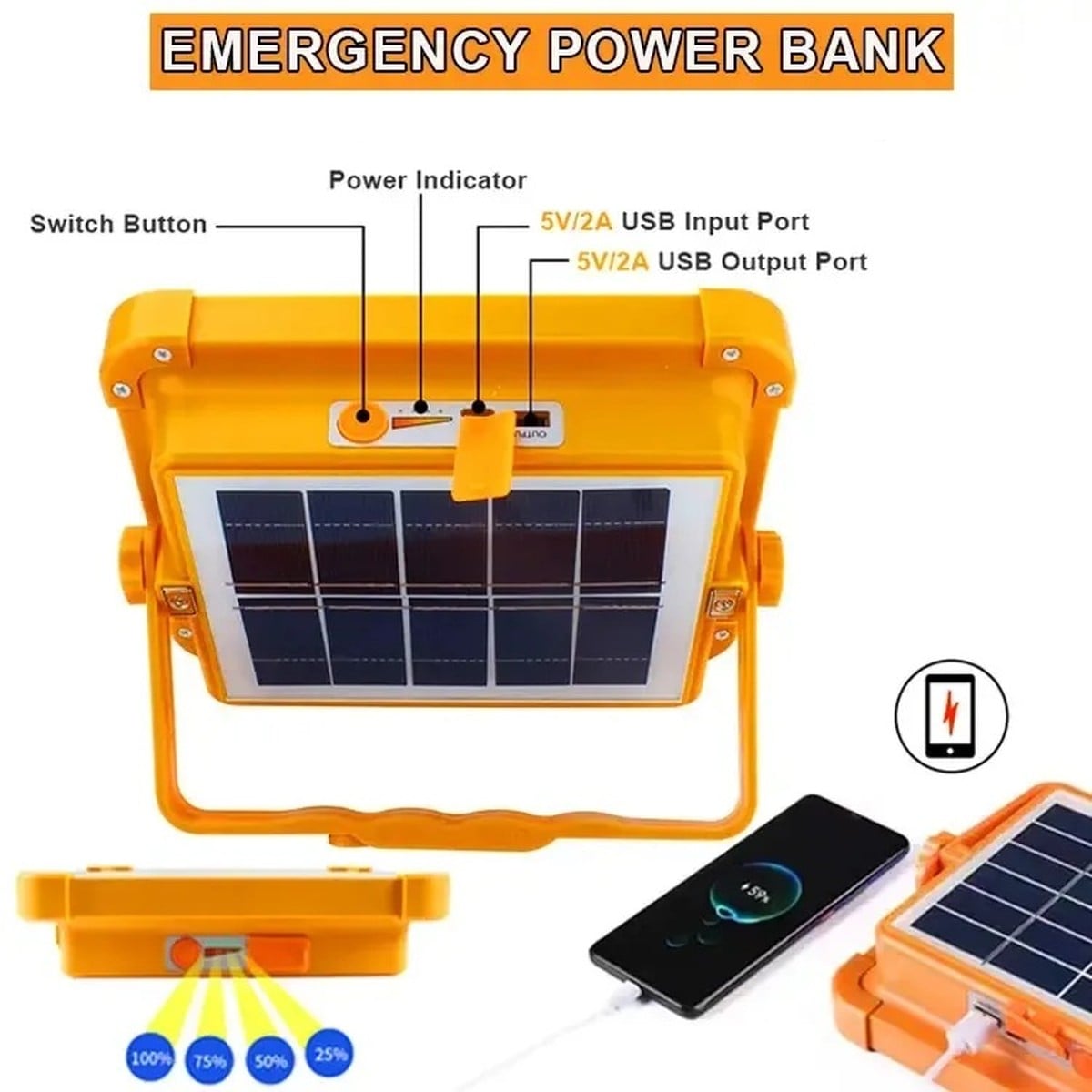 REFLECTOR SOLAR ILUMINACION EXTERIOR LED AIRE LIBRE JER - 1