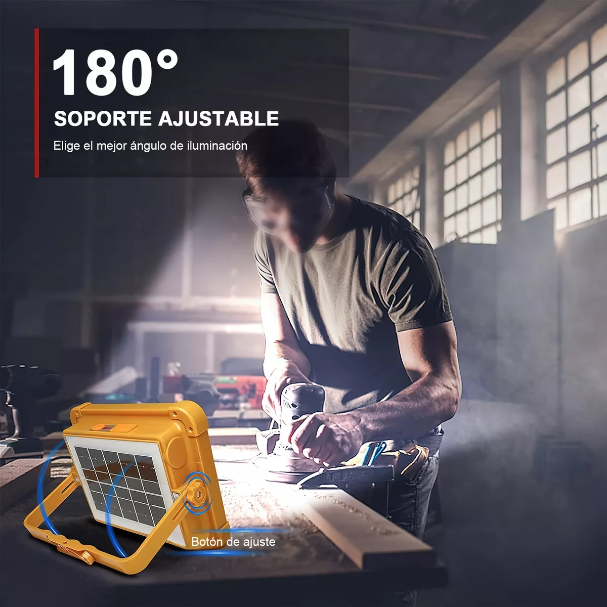REFLECTOR SOLAR ILUMINACION EXTERIOR LED AIRE LIBRE JER - 3