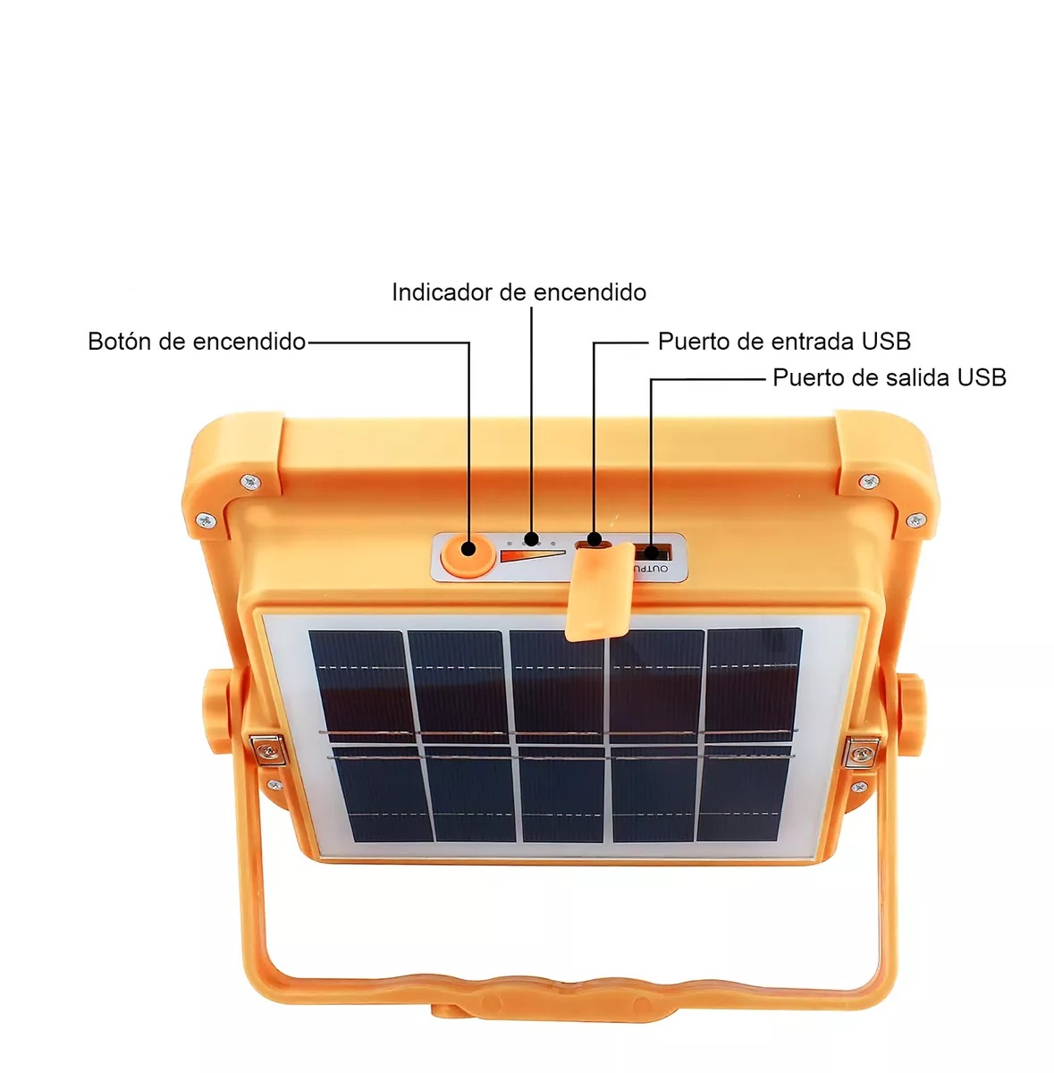 REFLECTOR SOLAR ILUMINACION EXTERIOR LED AIRE LIBRE JER - 7