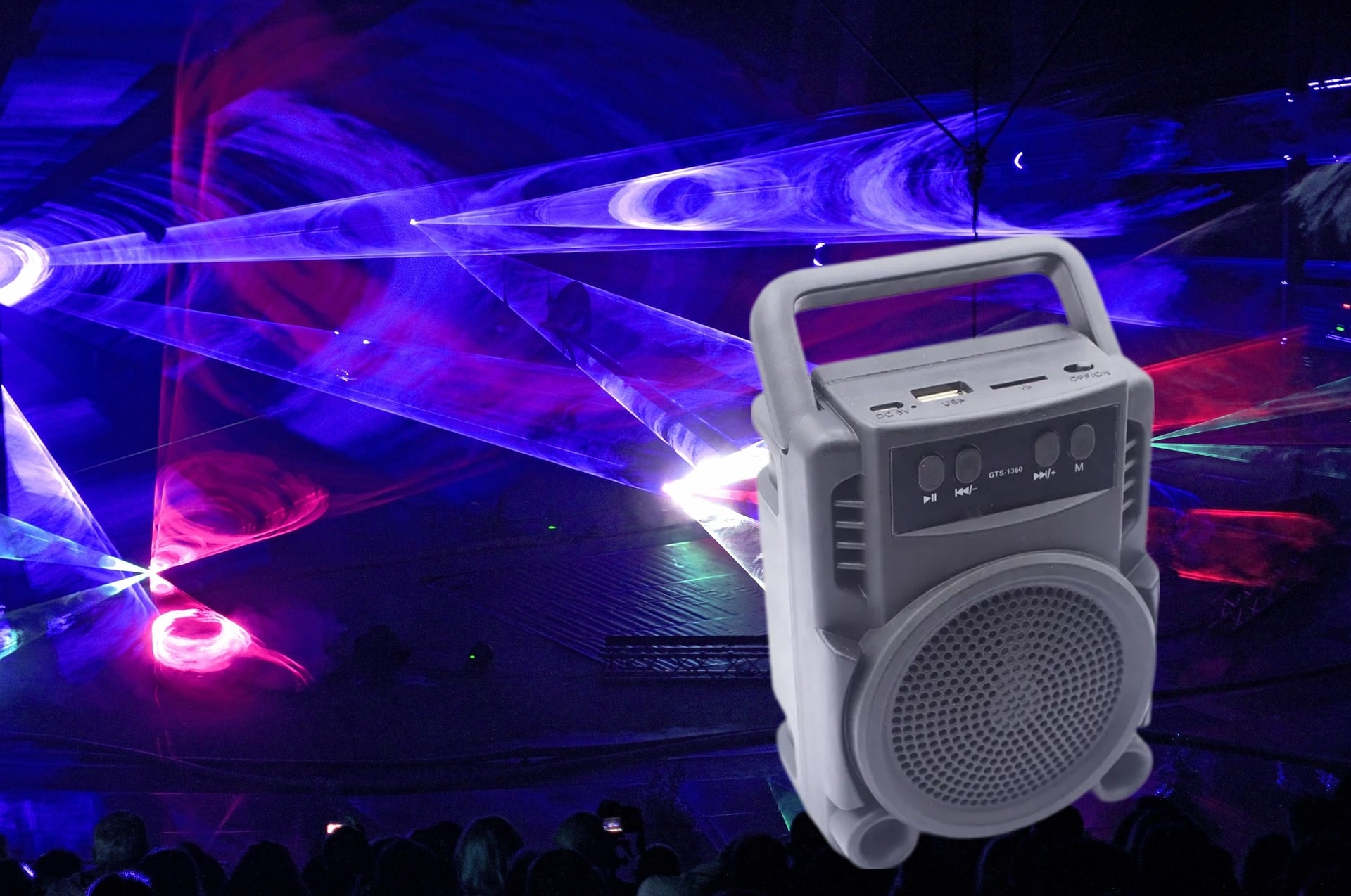 PARLANTE PORTÁTIL PEQUEÑO SONIDO CALIDAD USB MUSICA JER - 3