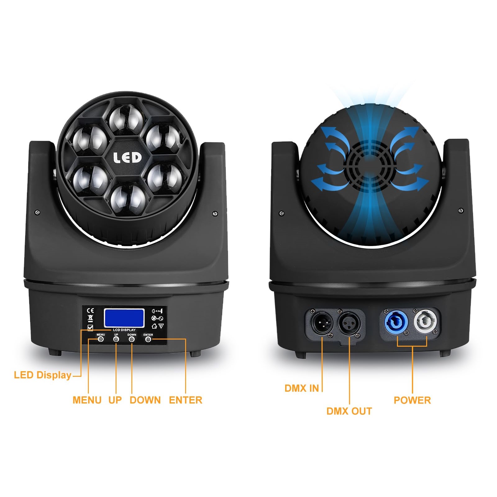 PROYECTOR FOCO ILUMINACION LASER MOVIL 4 EN 1 LAU - 3