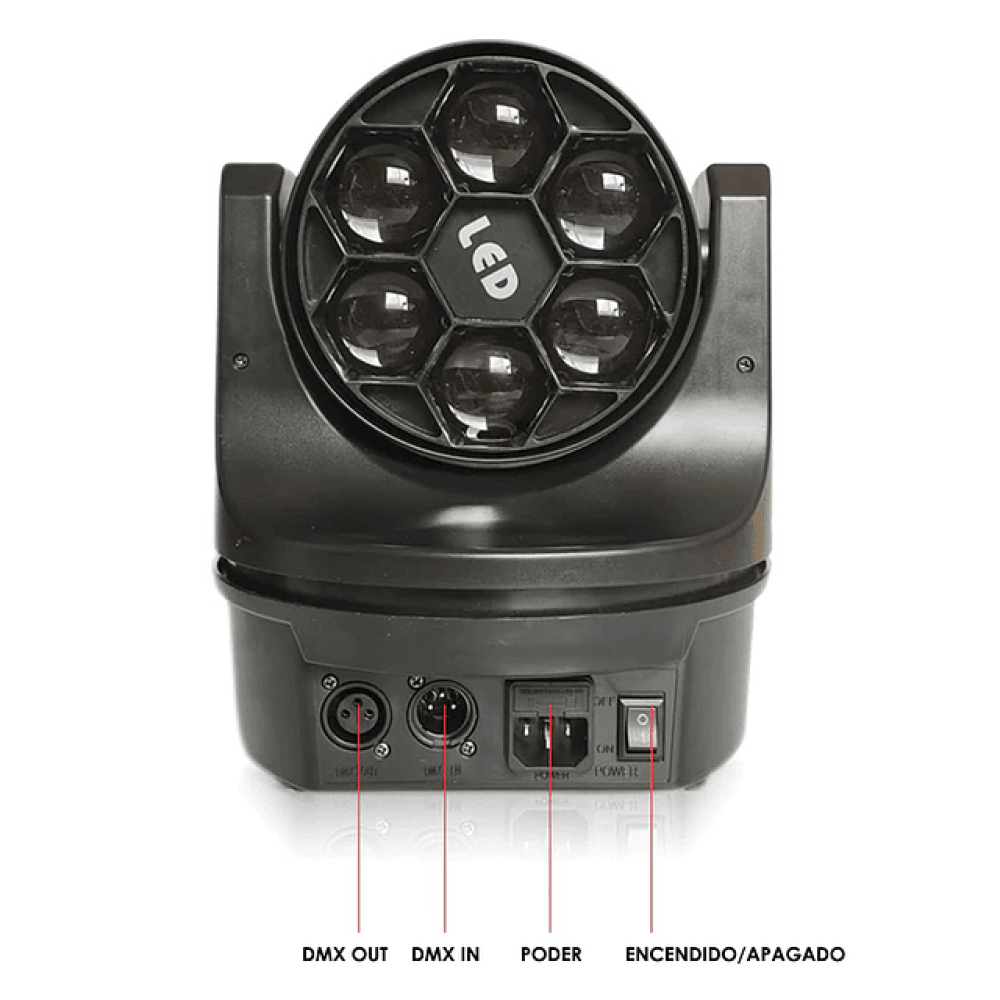 PROYECTOR FOCO ILUMINACION LASER MOVIL 4 EN 1 LAU - 7