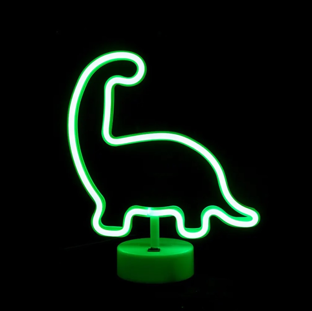LAMPARA DINOSAURIO NIÑO USB DECORACION FIESTA HABITACION LAU - 2