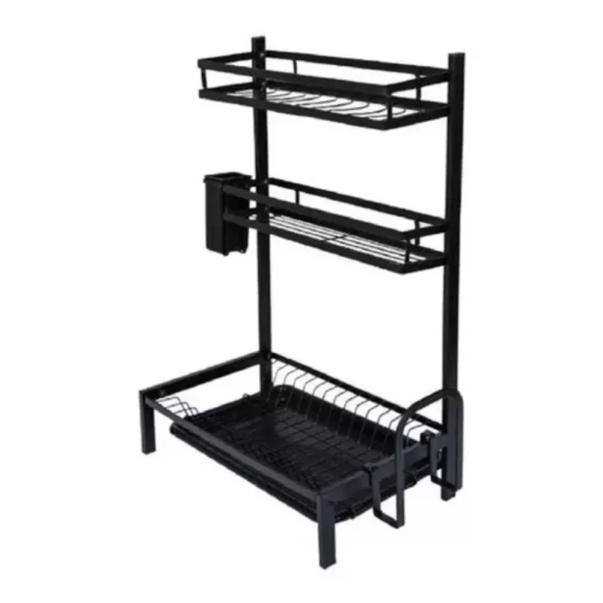 ESCURRIDOR PLATOS SECADOR 3NIVELES LOZA SOPORTE CUBIERTO LAU - 2