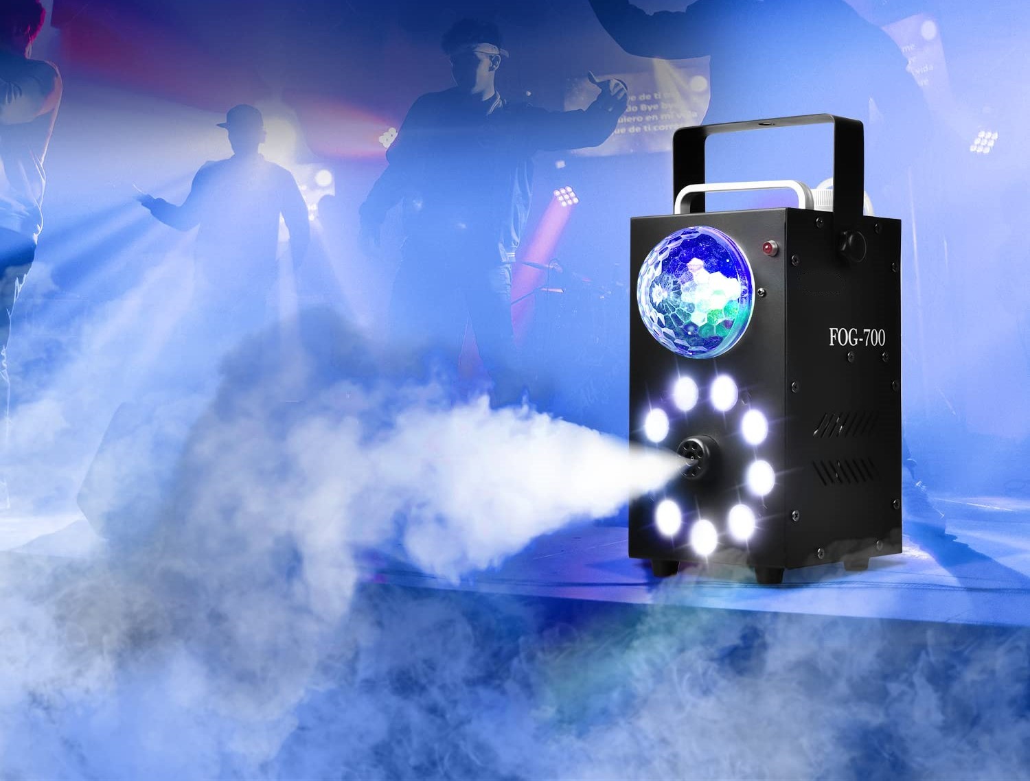 MAQUINA HUMO NIEBLA LUCES LED ESCENARIO DJ CONTROL LAU - 4