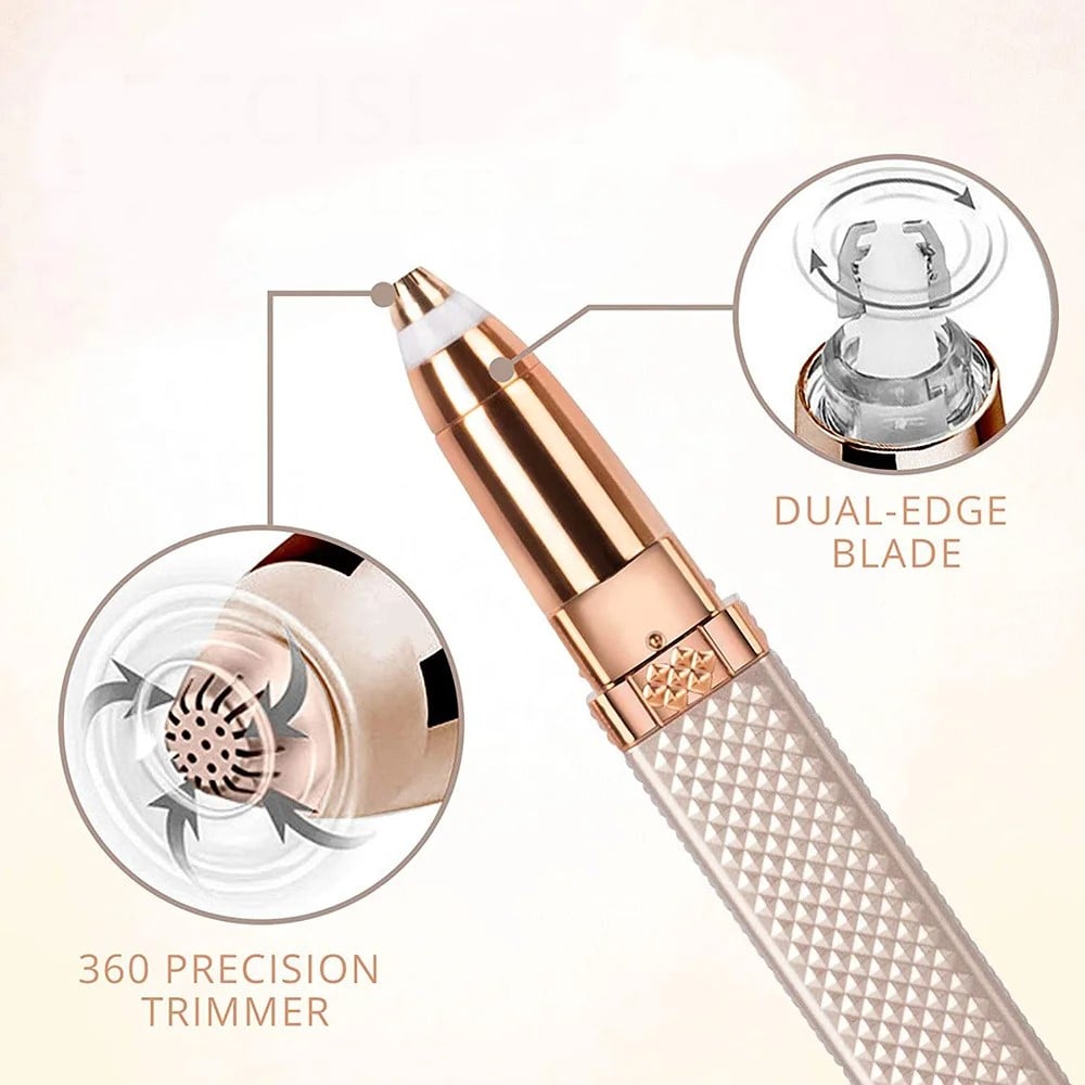 DEPILADORA FACIAL REMOVEDOR CEJAS 2 EN 1 RECARGABLE LAU - 8