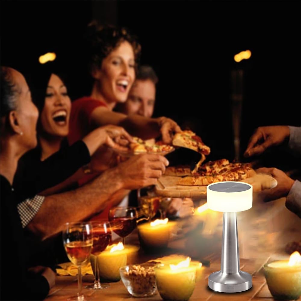 LAMPARA LED PORTATIL METAL BRILLO DECORACION RETRO LAU - 4