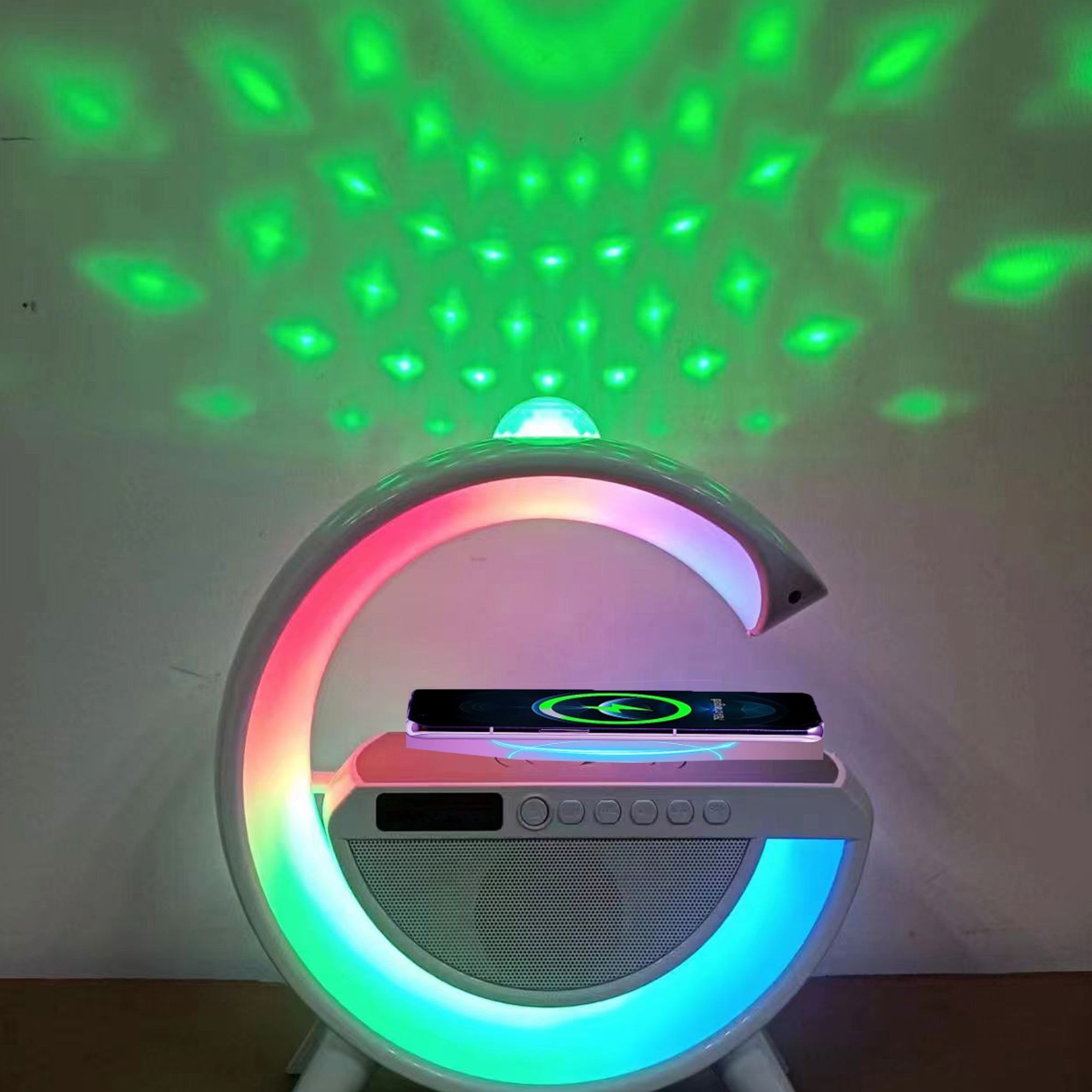 PARLANTE PORTATIL BLUETOOTH RGB MULTIFUNCION ATMOSFERA JER - 5