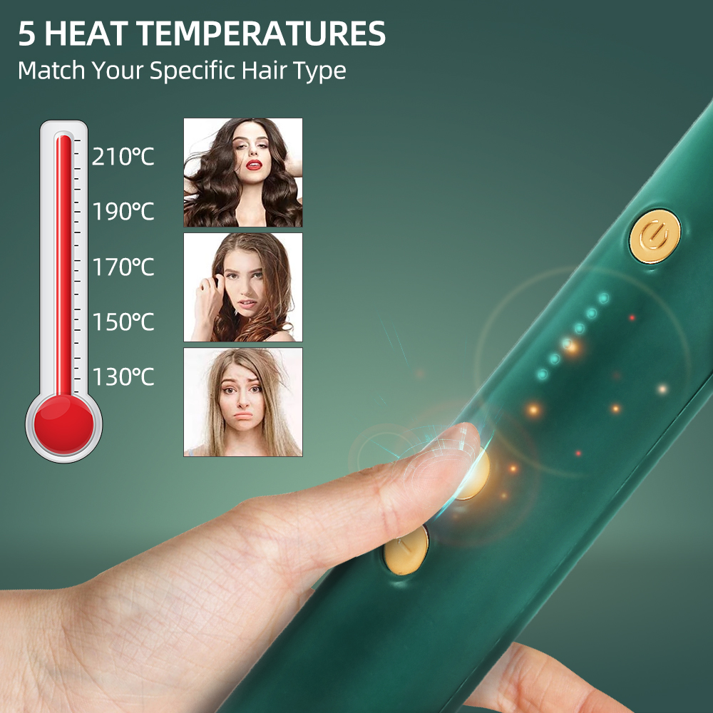 CEPILLO ALISADOR PELO CALIENTE MUJER MULTIFUNCION DOBLE JER - 7