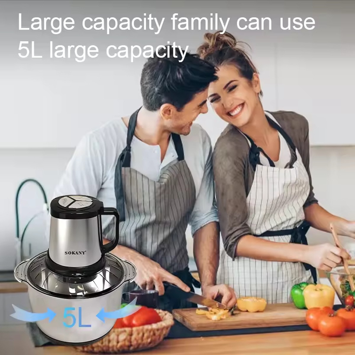 PROCESADOR ALIMENTOS HOGAR MULTI ALIMENTOS BAJO RUIDO JER - 5