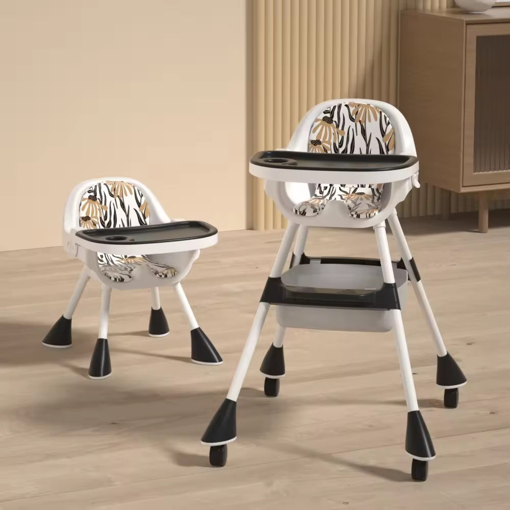 SILLA COMER BEBÉ ALTURA AJUSTABLE RESPALDO DESMONTABLE JER - 4