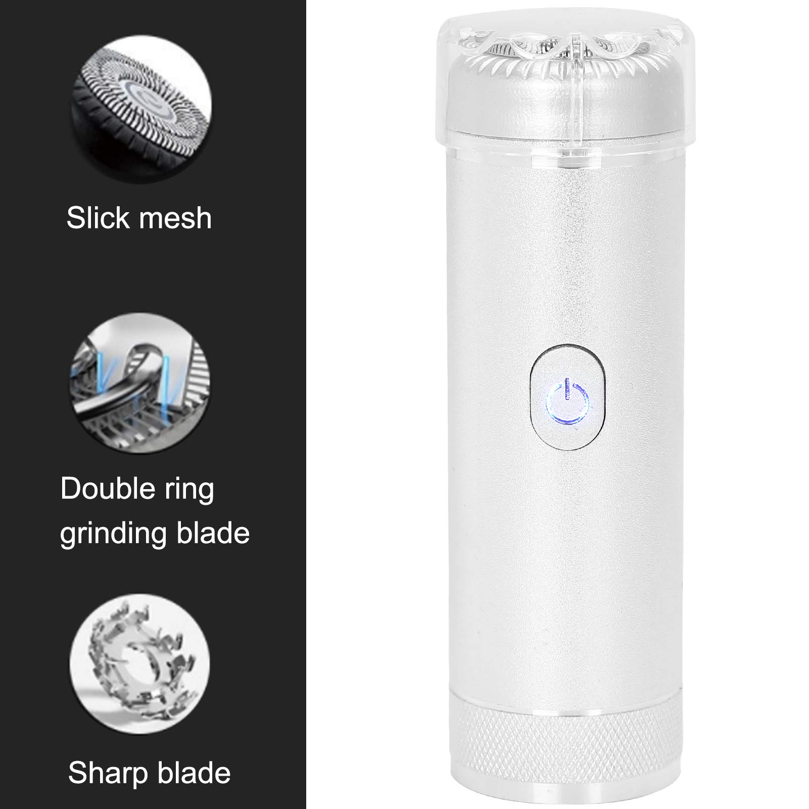 AFEITADORA HOMBRE PORTATIL LAVABLE RECARGABLE BARBA JER - 4