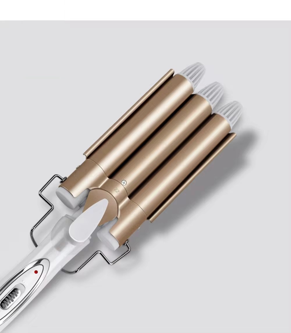 RIZADOR PELO TRIPLE RIZADORA ONDULADO PORTATIL CABELLO JER - 8