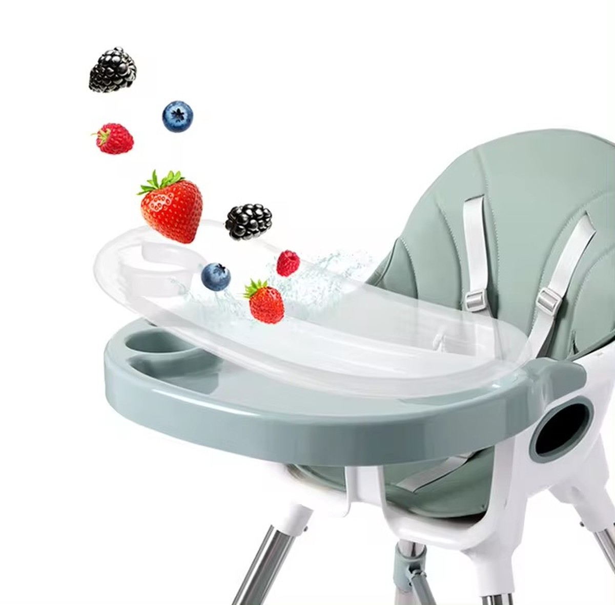 SILLA ALIMENTACIÓN BEBE AJUSTABLE CALIDAD DOBLE CAPA JER - 2