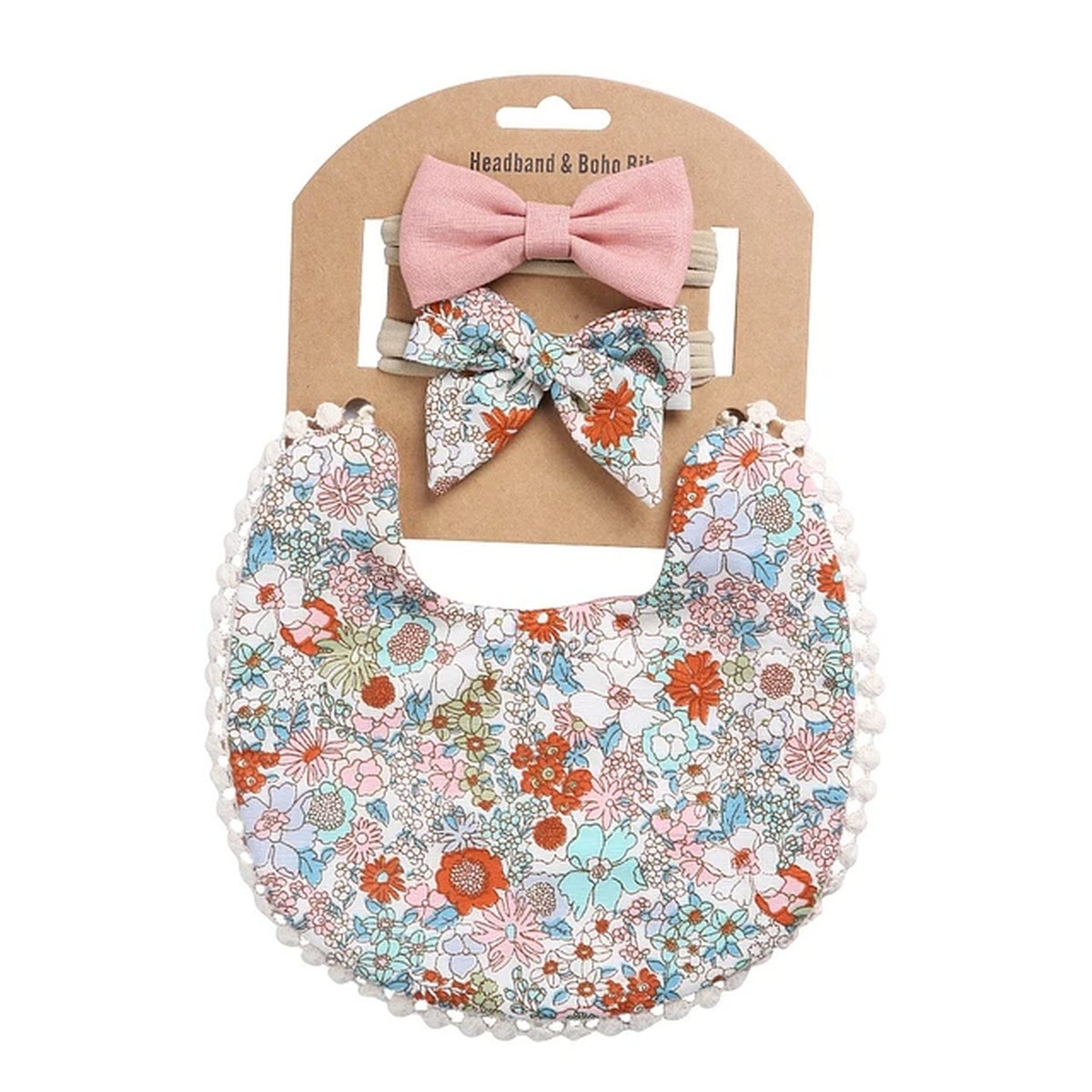 SET 3 BABERO+ LAZO BEBE VESTUARIO BANDANA SUAVE ABSORBENTE JER - 3