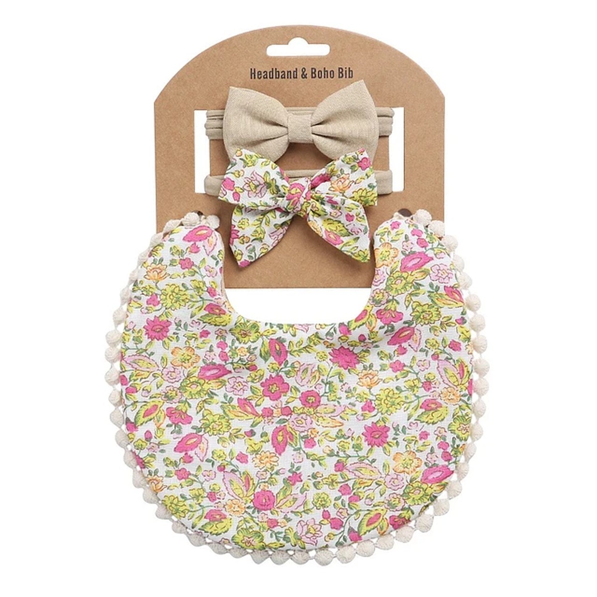 SET 3 BABERO+ LAZO BEBE VESTUARIO BANDANA SUAVE ABSORBENTE JER - 6