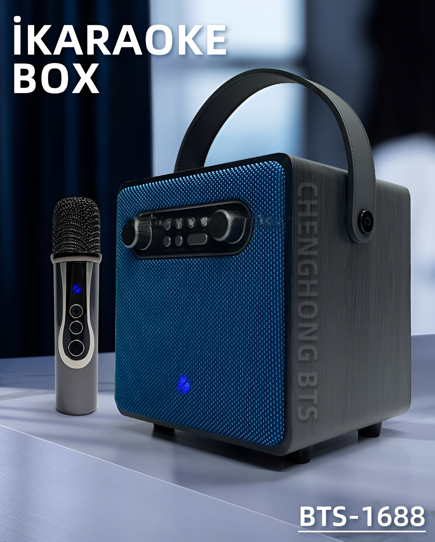 PARLANTE ALTAVOZ KARAOKE PORTATIL INALAMBRICO LAU - 3