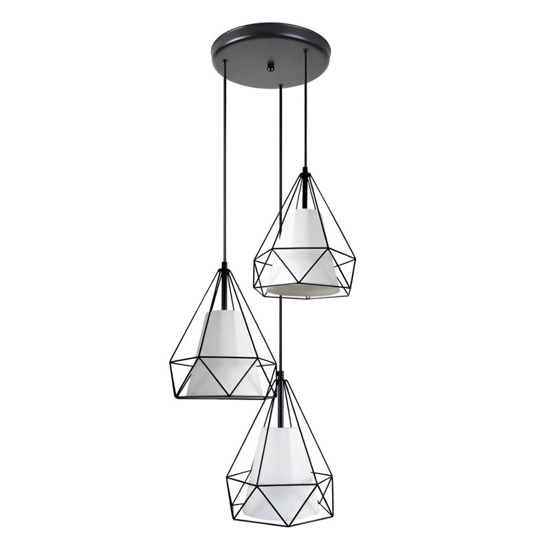 LAMPARA TECHO COLGANTE DIAMANTE ELEGANTE MODERNA LAU - 1