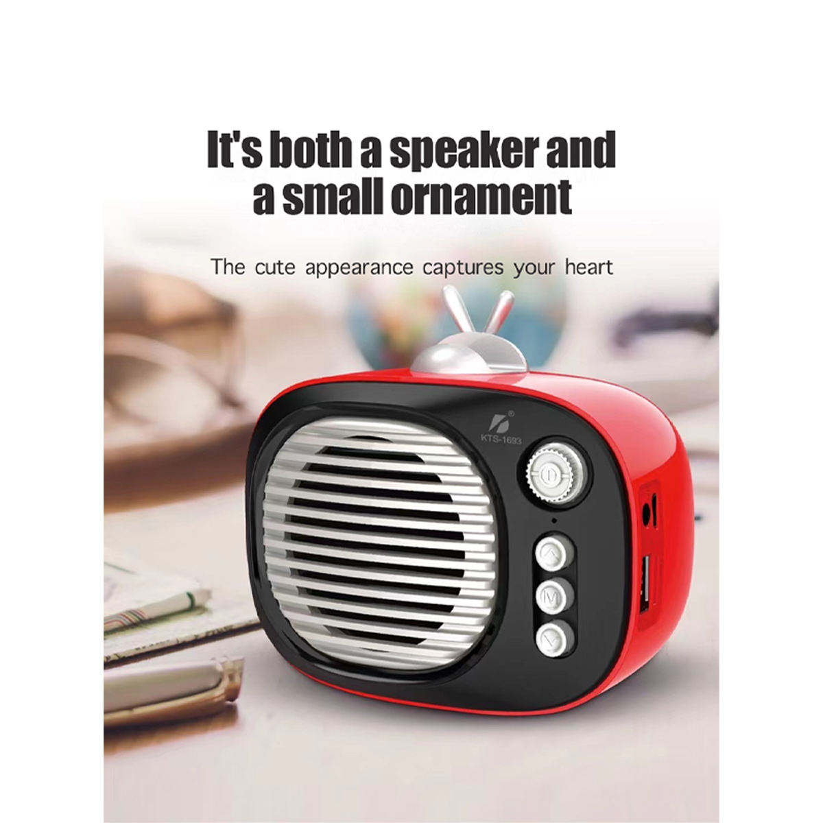 PARLANTE PEQUEÑO RADIO RECARGABLE PORTATIL PORTACELULAR LAU - 3