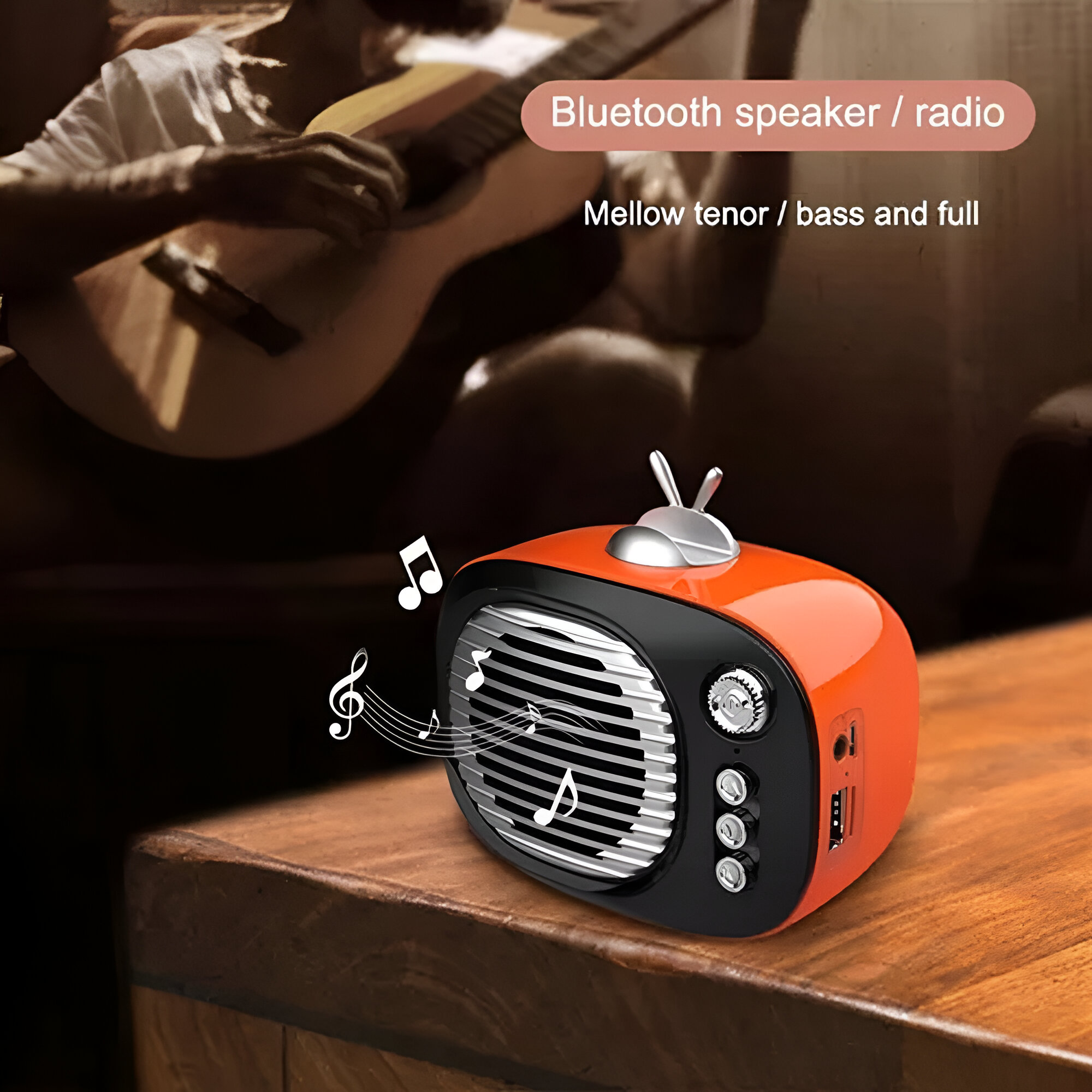 PARLANTE PEQUEÑO RADIO RECARGABLE PORTATIL PORTACELULAR LAU - 9