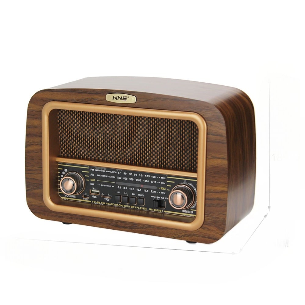 PARLANTE RADIO VINTAGE BLUETOOTH RETRO AUDIO LAU - 2