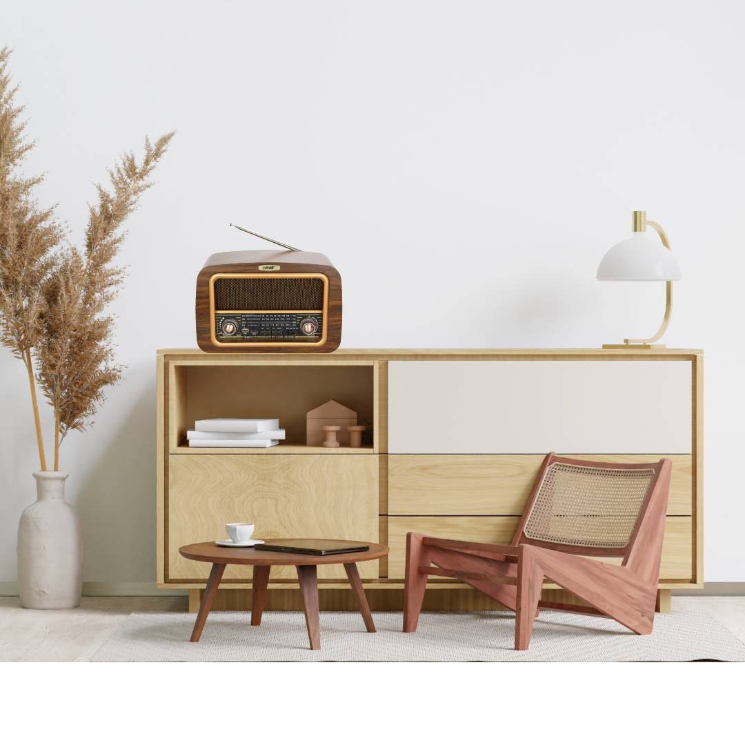 PARLANTE RADIO VINTAGE BLUETOOTH RETRO AUDIO LAU - 5